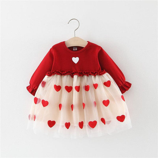 Cute Baby Girl Dress Forock Red Color Dress