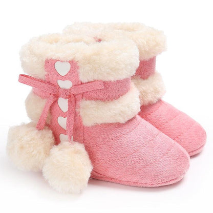 Baby Boots with Double Ball Film Pink Boot