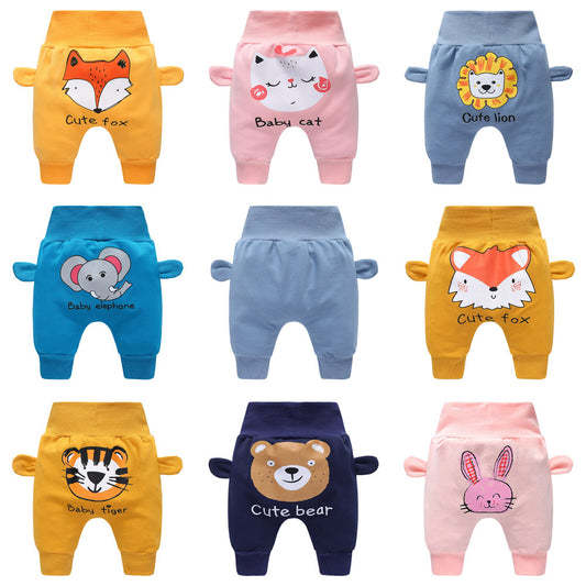 Baby High-Waist Belly Protection Pants - AuBabee