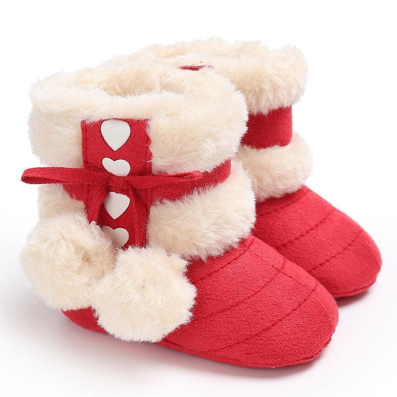 Baby Boots with Double Ball Film Red Boot