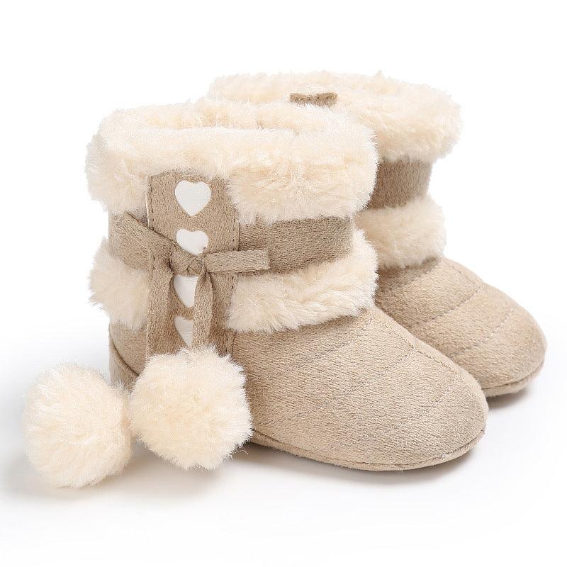 Baby Boots with Double Ball Film Khaki Boot
